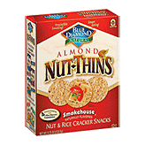 Blue Diamond Nut-Thins almond, nut & rice crackers, smokehouse, wheat & gluten free Left Picture